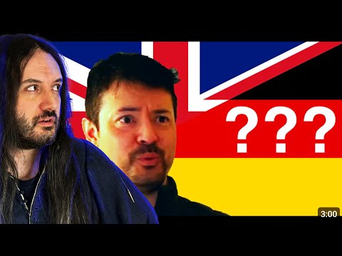 When people speak English but with German grammar