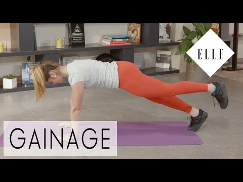 Session de gainage par Marine Leleu┃ELLE Fitness
