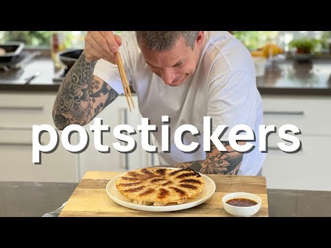 Make juicy potstickers at home | Pan fried dumplings with a crispy skirt