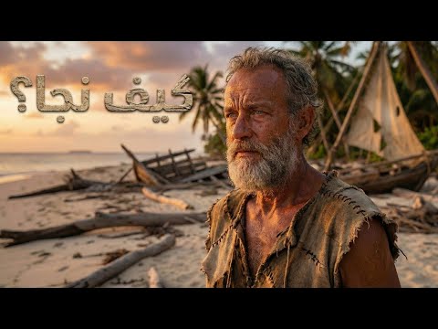 عاش وحيداً 28 سنة في جزيرة مهجورة! 🏝️ القصة الكاملة لروبنسون كروزو