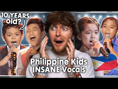10 YEARS OLD?! (Philippines Kids NAILING English Songs - The Voice Kids | Reaction)