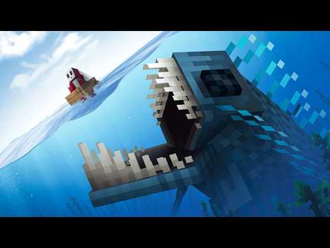 Surviving Giant Sea Creatures with Aquaphobia in Minecraft...