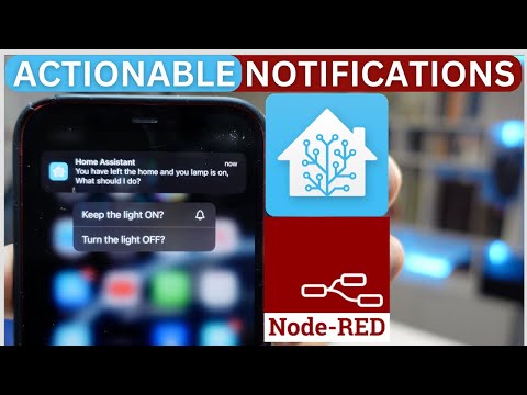 Control your smart home with ACTIONABLE Notifications (Node-Red & Home Assistant)