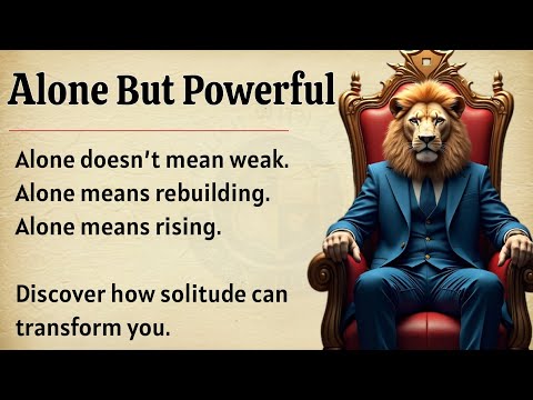 Alone But Powerful 🔥 | Graded Reader | Transform Your Mindset and Awaken Inner Strength 💯