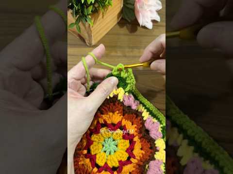 ❤️🧶Granny Square #simplicity888 #grannysquare #handmade #crochetpatterns #crochettutorial #crochet