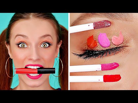 FUNNY DIY MAKEUP HACKS AND TIPS || Cool and easy ideas for girls by 123 GO!
