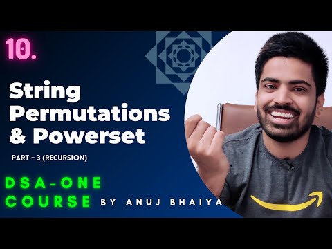 Permutations of a String | Recursion Algorithms on Strings | Power Set of String ✅ DSAOne Course #10