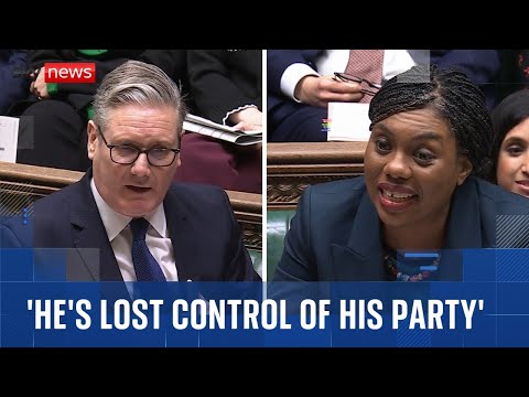 Badenoch pushes Starmer on 'caretaker' leader status at PMQs