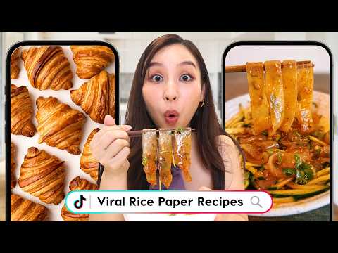 Testing Viral Rice Paper Recipes 🥐