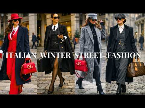 Exclusive Italian Elegance 2026 👠 Milan Luxury Street Style | Trendsetters’ Winter Outfits & Looks