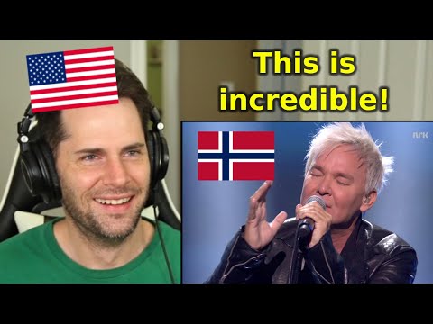 American Reacts to 1 Norwegian Man Does 35 Parodies Live on Stage