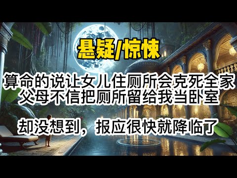 算命的说让女儿住厕所会克死全家，父母不信把厕所留给我当卧室，却没想到，报应很快就降临了…#惊悚 #懸疑 #悬疑 #一口氣看完 