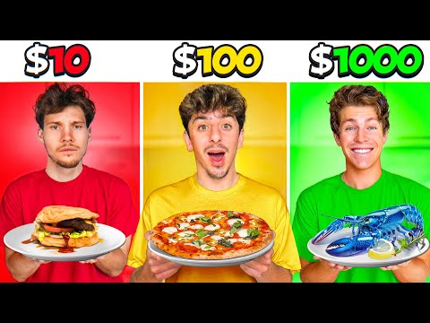 $10 vs $100 vs $1000 Challenge (ft. Ben Azelart & Jesser)