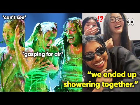 lara & yoonchae SHOWERED together after getting slimed (nonstop bickering ft. sophia)
