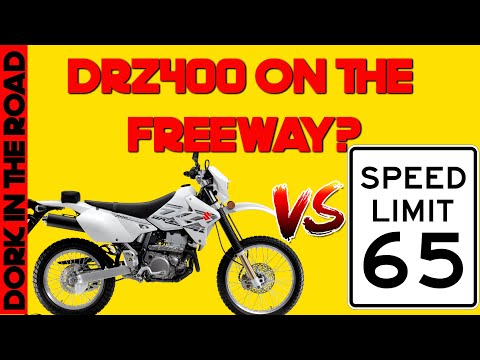Is The Suzuki DRZ400 Freeway Capable?  An Only *Slightly* Terrifying Dual Sport Freeway Test