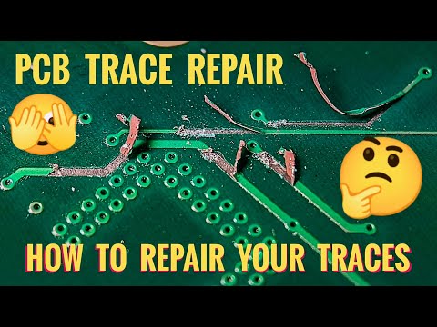 How To Repair Damaged / Broken PCB Traces  - 2 Great Methods