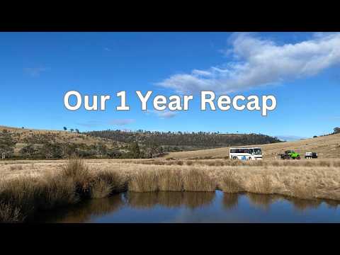 One Year of Living in Our Tiny Bus Home on our 100 Acre Tasmanian Property