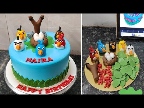 Angry Bird Cake Design|Angry Bird Birthday Cake for Girl and Boy