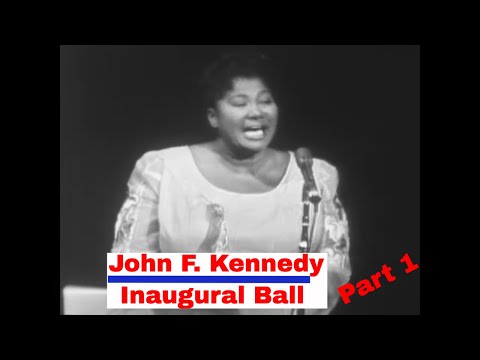 PRESIDENT JOHN F. KENNEDY PRE-INAUGURAL GALA TELECAST MAHALIA JACKSON LAURENCE OLIVIER GG28665a