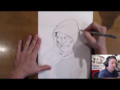 DR DOOM! PUNISHER! DEATHSTROKE! Artstream with Jim Lee