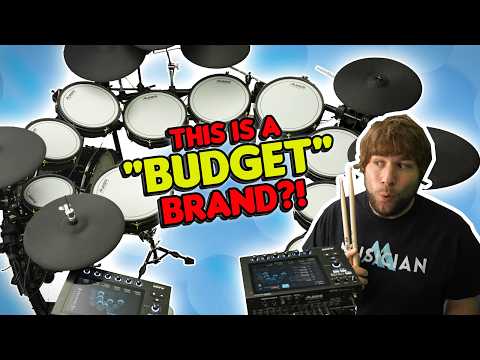 This "Budget Brand" Electronic Drum Kit is INSANE!