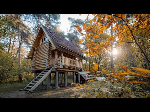 Build a Two-Story House in the Woods: Complete Tutorial From Start to Finish!