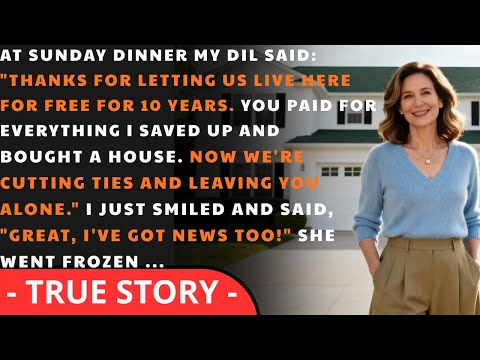 "Thanks to you paying for everything, we saved up and bought our own place. Now live alone!"