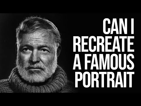 Can I Recreate this Famous Portrait? (Ernest Hemingway by Yousuf Karsh)