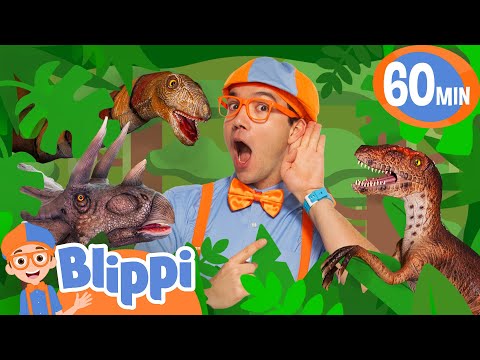 Blippi Talks To The Dinosaurs - Blippi | Educational Videos for Kids