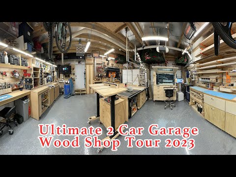 Epic 2 Car Garage Wood Shop Tour