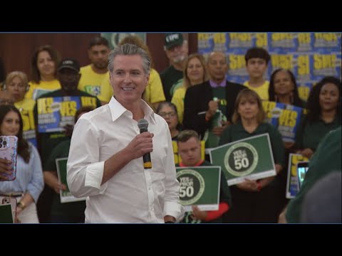 Governor Newsom in San Diego ahead of Election Day to speak in support of Prop 50