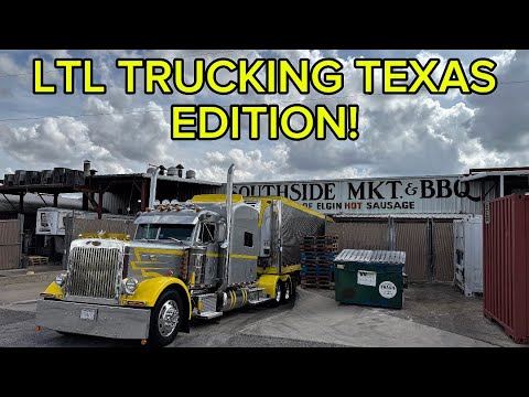 Life As An LTL Truck Driver! | Texas Route | Peterbilt 379