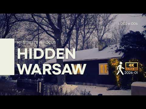 Hidden Wooden Village in Warsaw Center 🪵 Jazdów Finnish Houses & Luxury Streets | Snow Walk