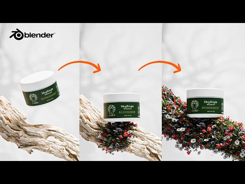 Create Professional animation for A Brand in Blender  | Geometry Node