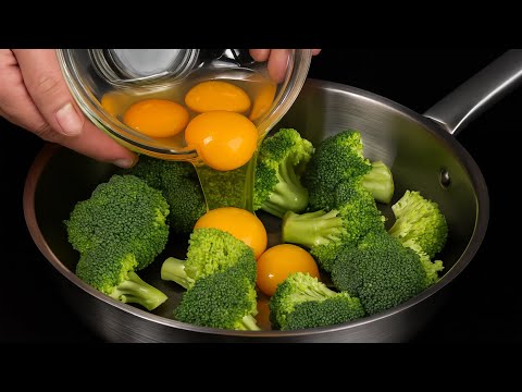 Mix eggs with broccoli! It's so delicious, I make this dish every day!