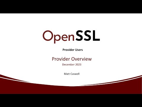 OpenSSL Providers Overview