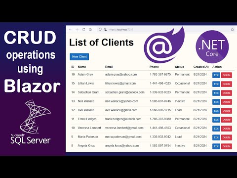 CRUD Operations using Blazor Web Assembly - ASP.NET Web API - Entity Framewrok and SQL Server