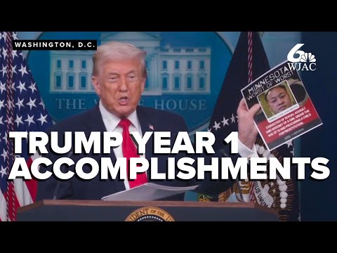 One year of Trump 2.0: White House touts successes while poll number show slide in support