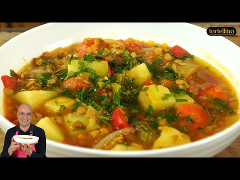 The Perfect Healthy Mediterranean Lentil Soup For Cold Winter Days