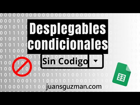 Desplegables condicionales sin código en Google Sheets