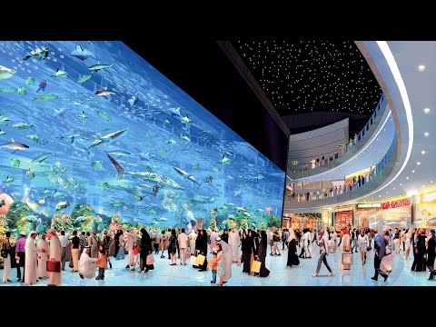 Dubai Aquarium & Underwater Zoo In Dubai Mall | 4K Walking Tour & Vlog