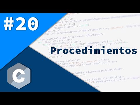 20- Programación en C - Procedimientos
