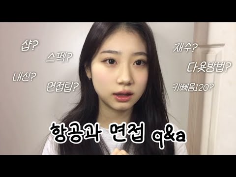 항공과 면접 20번 넘게 본사람의 q&a (feat. 메이저간 친구)
