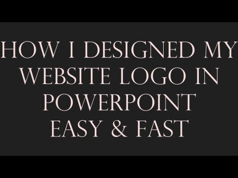 How to Design Website Logo In PowerPoint Fast & Easy