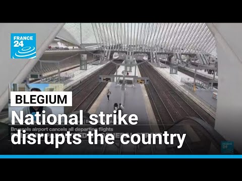Belgian national strike disrupts schools, flights and public transport • FRANCE 24 English