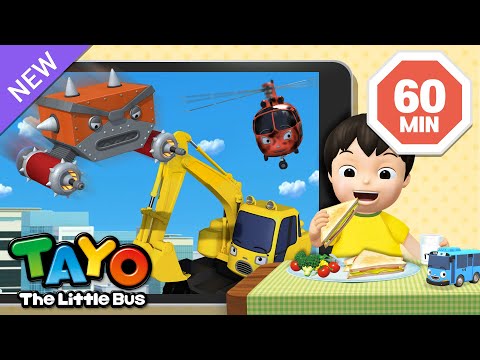 看着重型裝備汽車集錦吃飯吧 | 兒童汽車漫畫 | Tayo小插曲集錦 | 小巴士TAYO | Tayo Chinese