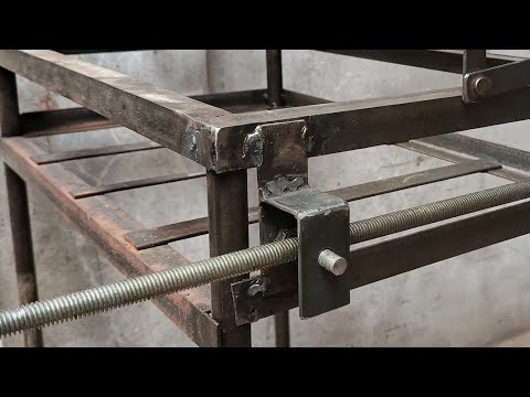HOW TO MAKE A GRILL WITH A LIFT SYSTEM // step by step 👍😎