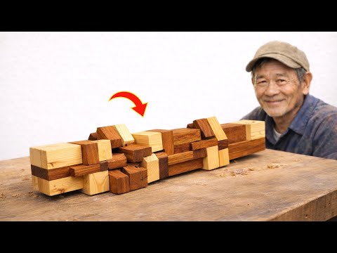 Unprecedented wood joining techniques invented by a 60-year-old carpenter!