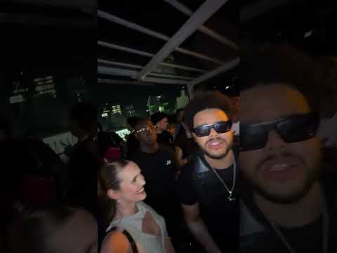 Imagine partying with the weeknd 😱