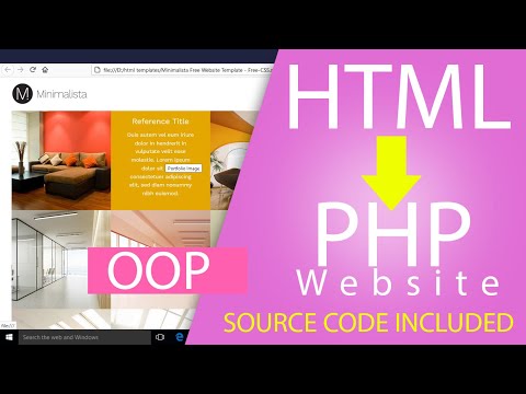 HTML Template to PHP Website & Login in OOP MVC | PHP Framework from scratch | Full Tutorial & Code